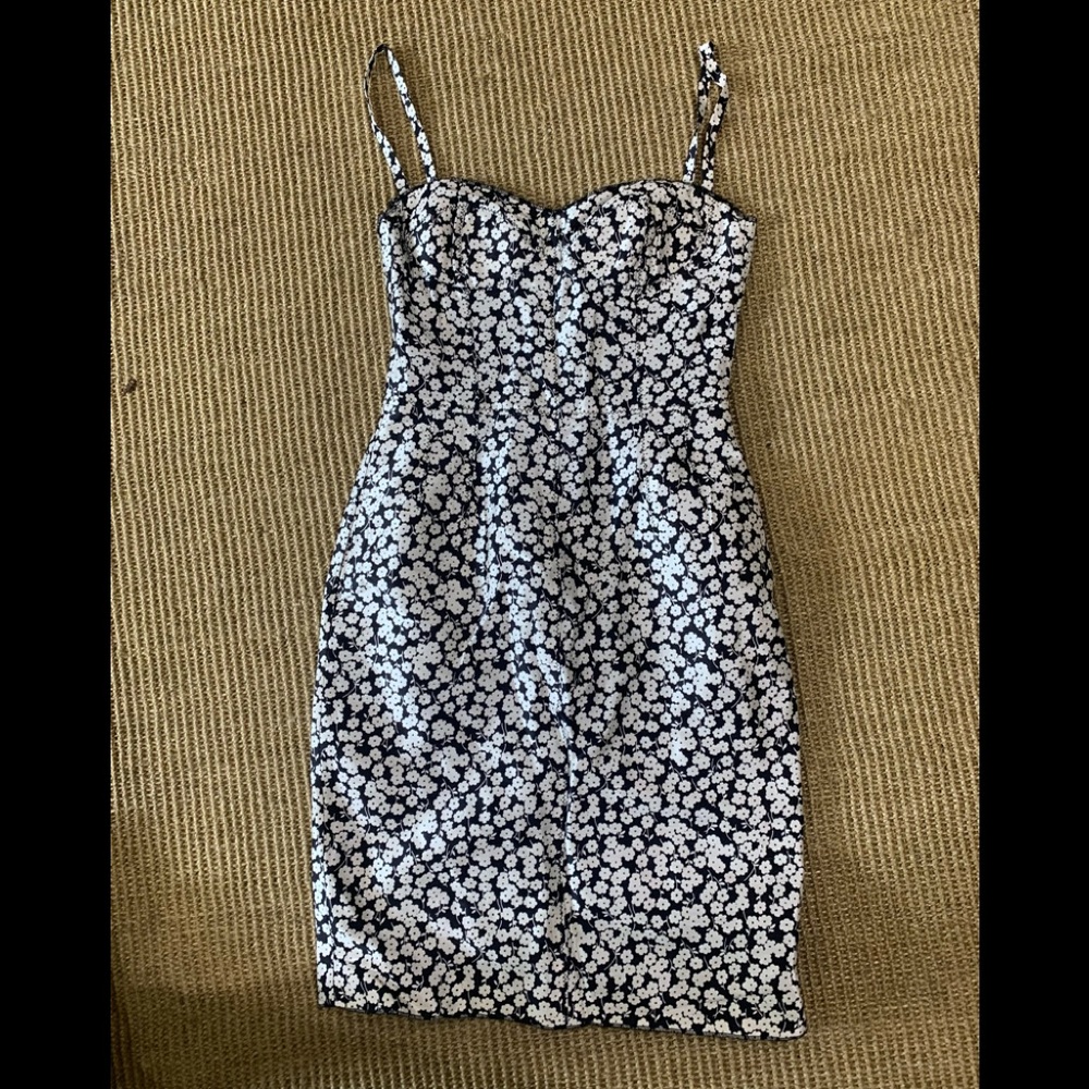 Dolce & Gabbana Bustier Floral Print Silk dress xs